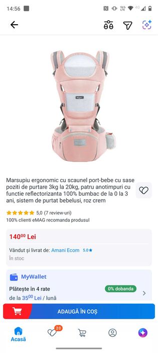 Căruț și haine bebelusi