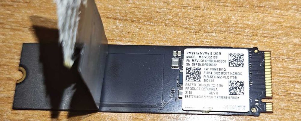 Solid State Drive (SSD) M.2 NVMe 512GB, Samsung PM991 MZ-VLQ512B
