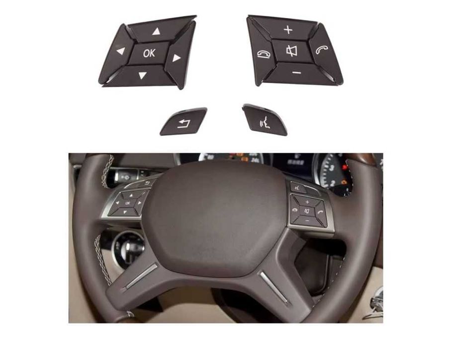 Капачета за бутони на волан за Mercedes GL-Class W166