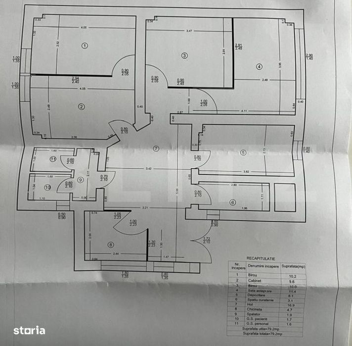 Spatiu comercial medical, 79.2 mp utili, zona Centru - Facultatea de M