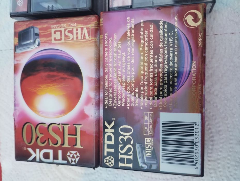 Casete video TDK hs30 și hs90