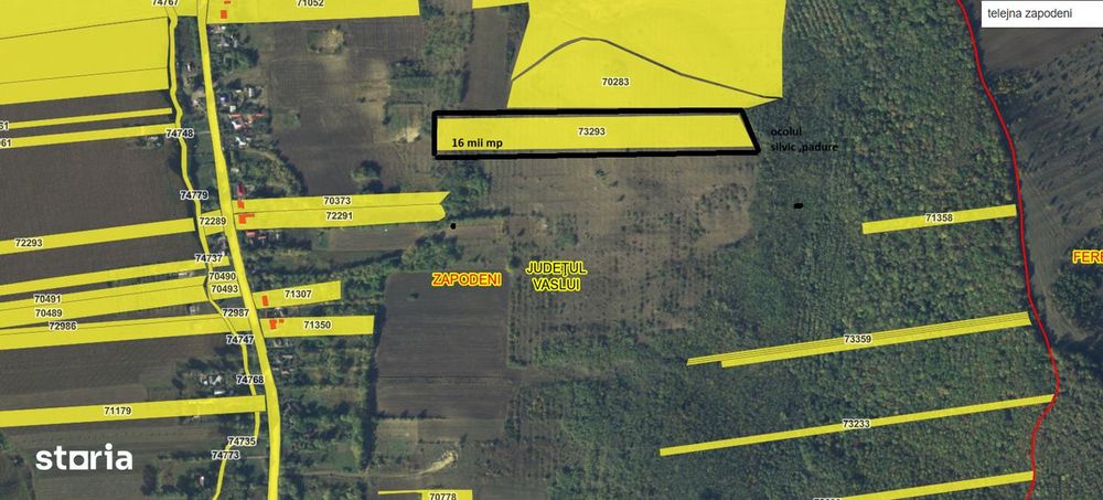 Teren 16 mp extravilan langa padure,bun inpadurire