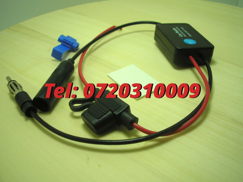 Amplificator Destinat Pentrusemnal Antena Radio Auto Camioane Etc Fm 12V Vehicul Universal -Piesa Pentru Service Service
