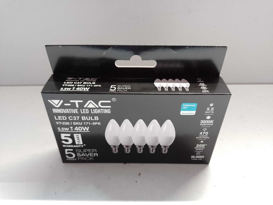 V-TAC E14 LED крушки тип свещ | 5,5 W