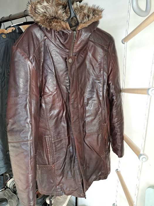 Зимняя дубленка мужская