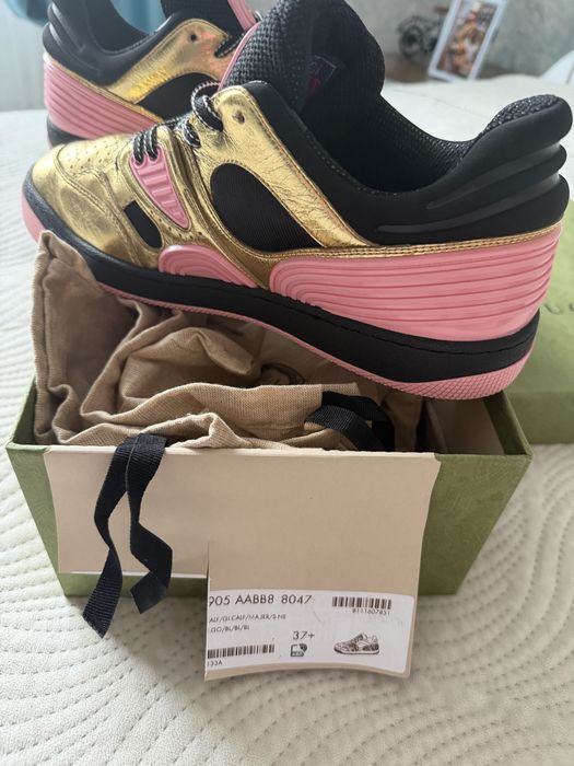 Adidași / Sneakers Gucci  Originali auriu&Roz 37,5 pret negociabil