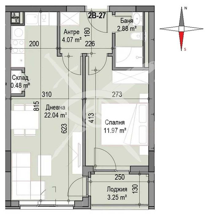 Продава се Двустаен апартамент в София, Сухата река - 64 кв.м за 2125 €/кв.м - Снимка #1