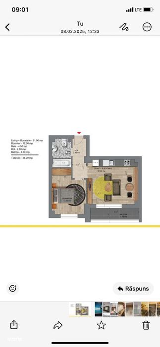 Studio lângă pasarela metrou Berceni