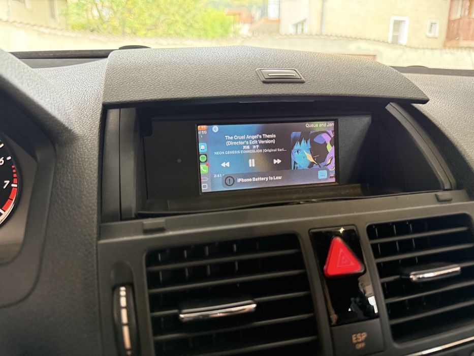 Монтиране на carplay модули за w204