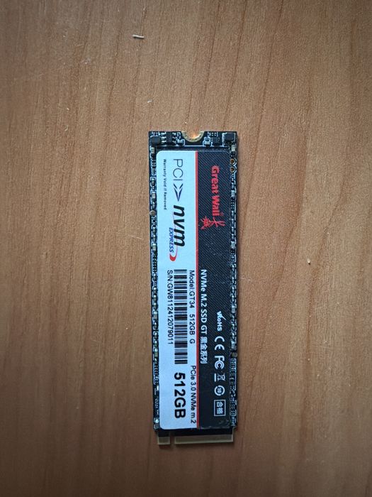 Продам Ssd на 512 гб