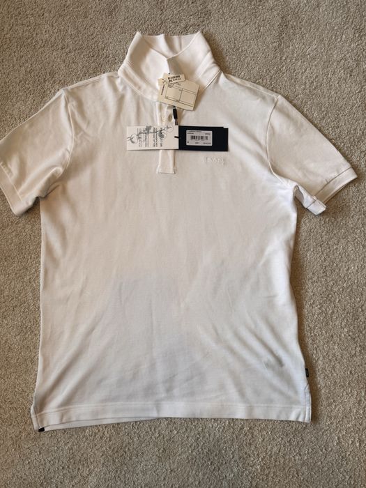 Tricou polo alb JOOP!, bumbac, nou, masura M