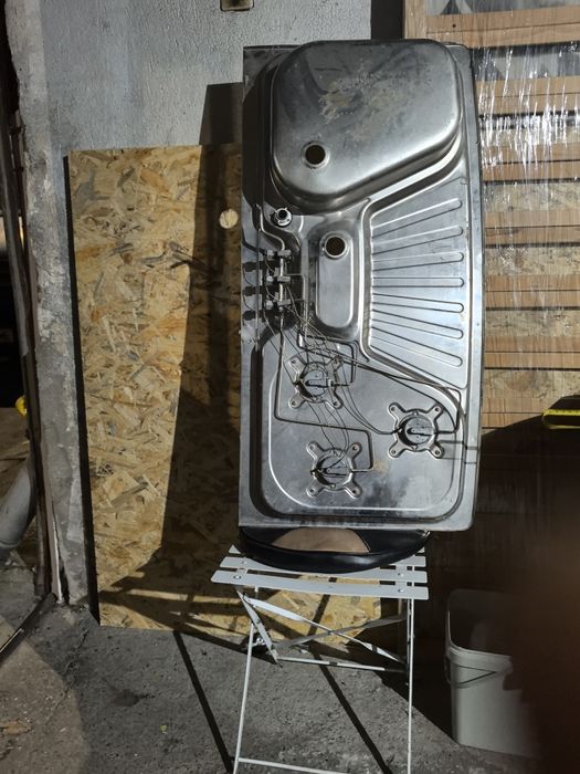 Мивка Алпака с три газови котлона