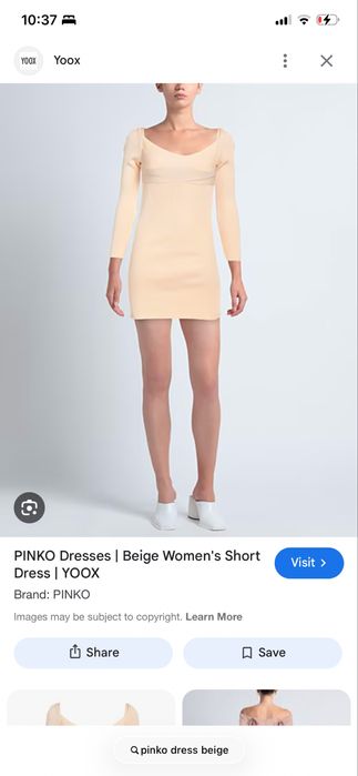 Оригинална рокля PINKO - бежова