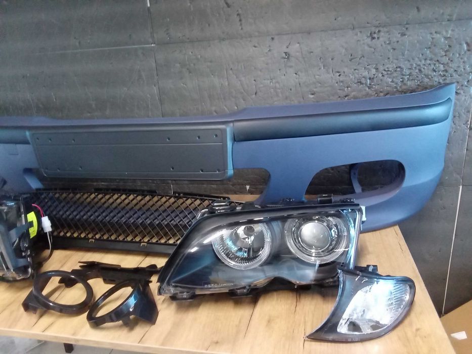 Bara fata M-LOOK + Faruri + semnalizare BMW E46 facelift 2001-2005