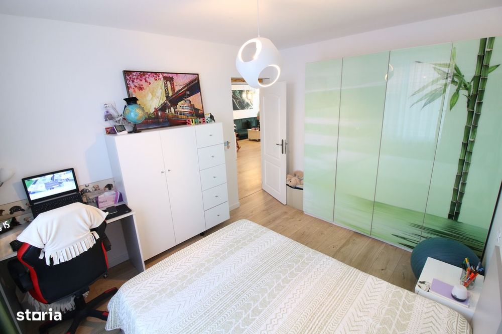 Casa noua 4 camere Tulucesti, panouri fotovoltaice, mobilata+utilata