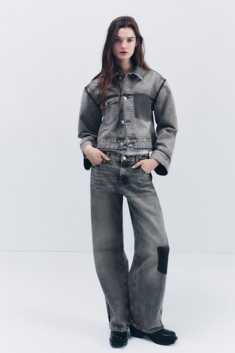 Сив дънков сет от Zara