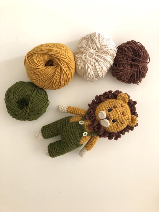 Плетена играчка Лъвче