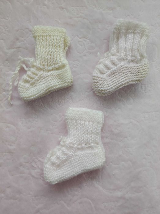 Ръчно плетени детски и бебешки терлици