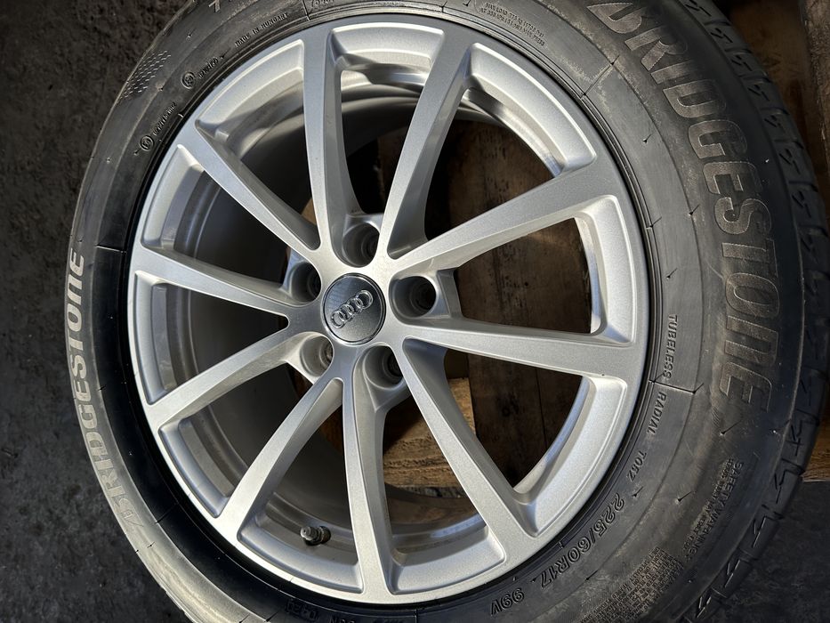 Jante originale Audi A6 cu anvelope vara 225/60 R17 si senzori