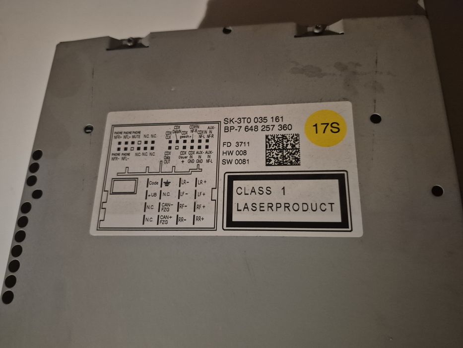 Radio Casetofon skoda