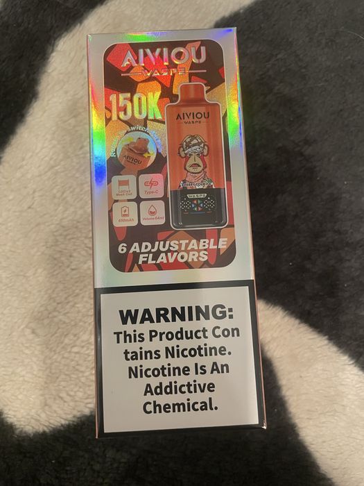 Vape 150k Pufuri cu 6 Arome  + Ecran Inteligent