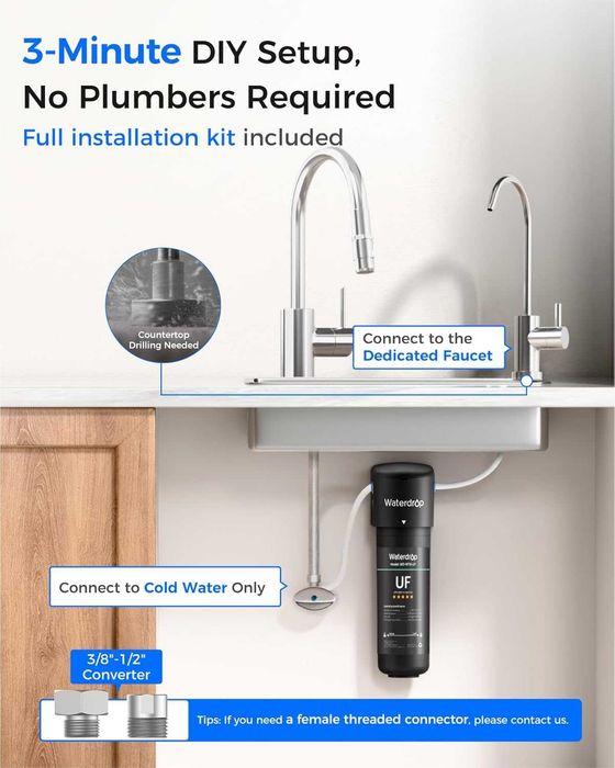 Waterdrop ултрафилтрационна филтърна система