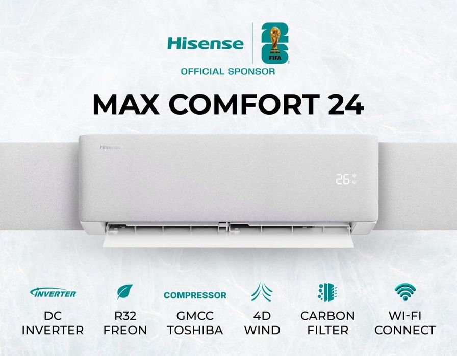 Кондиционер Hisense Max Comfort 24 DC Invertor new 2026