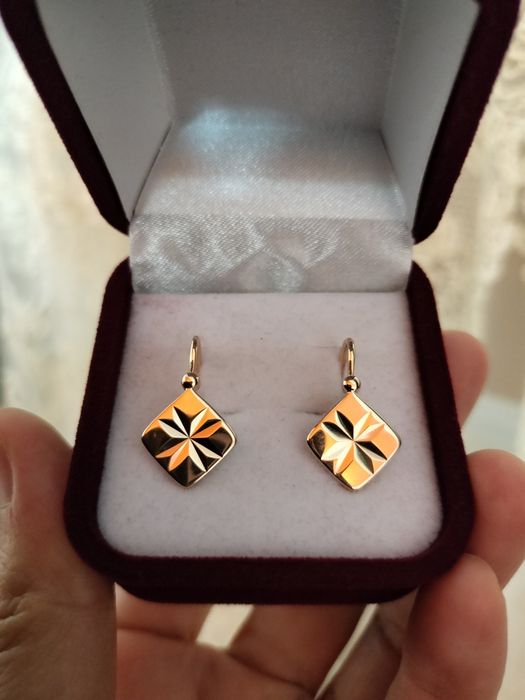 Советские серьги 583 пробы