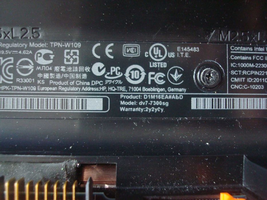 Display 17.3" HD+ Led rezolutie 1600 x 900, HP ENVY DV7 Intel