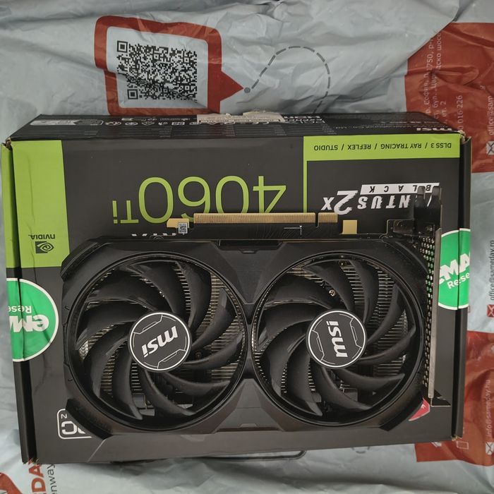 vand placa video rtx 4060ti 8gb gddr6 full box la cutie garantie emag