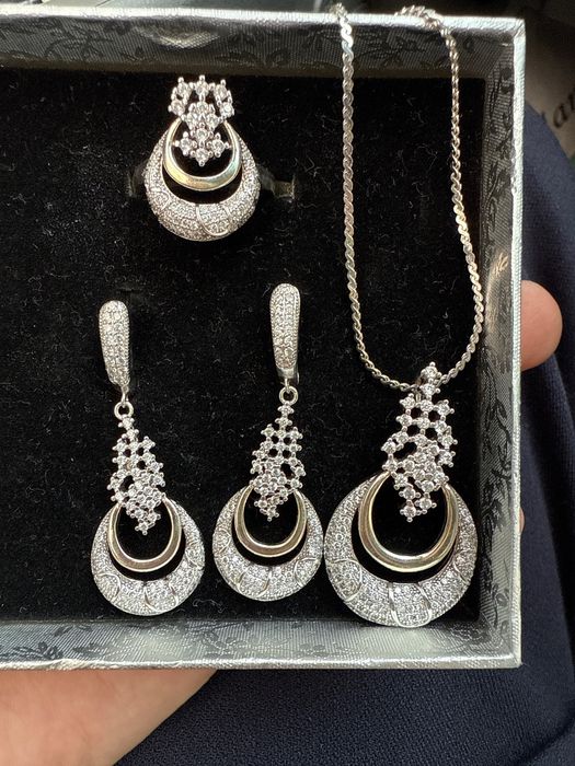 Серебро комплект,для девушек