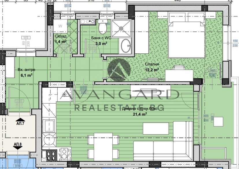 Продава се Двустаен апартамент в Пловдив, Остромила - 67 кв.м за 1144 €/кв.м - Снимка #3