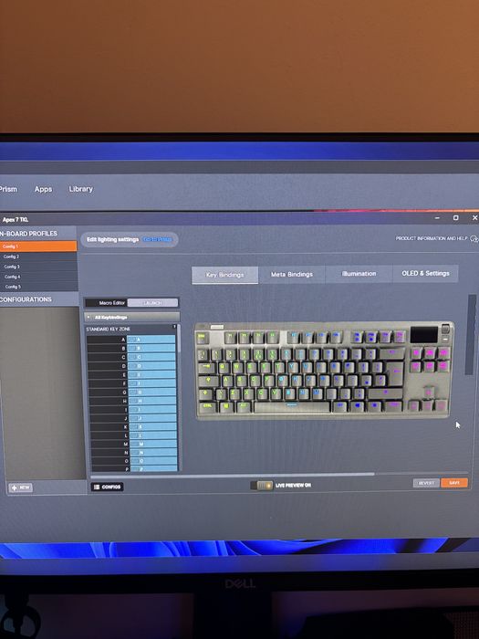 Tastatura gaming Steelseries apex 7 tkl