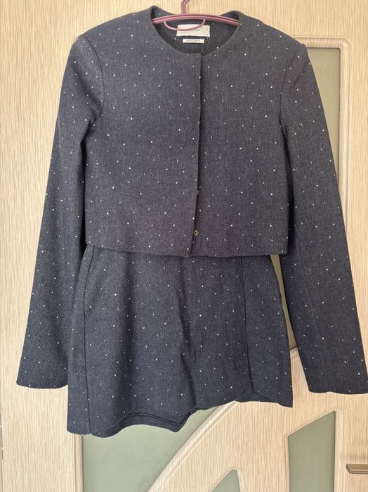 Дамски сет/ костюм с камъчета ХС