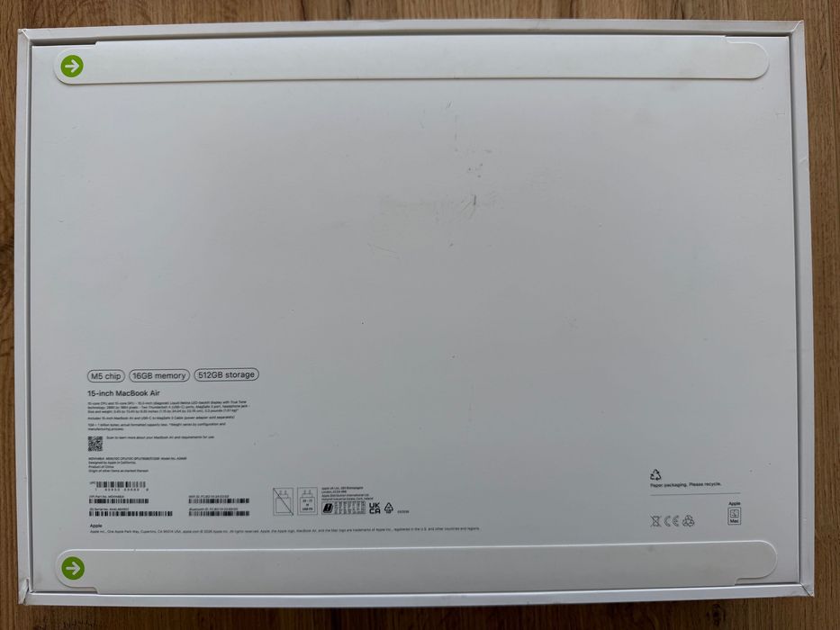 ЧИСТО НОВ MacBook Air 15" M5 Chip 10-CPU, 10-GPU, 16GB RAM, 512GB SSD — миниатюра 2
