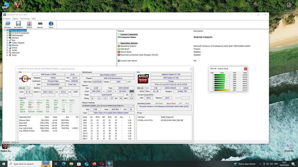 Unitate PC Ryzen 7, 16GB, SSD
