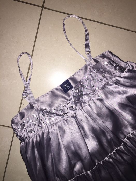 Блестящи пола,панталон;рокля Benetton,GAP;пайети;сребрист134-158