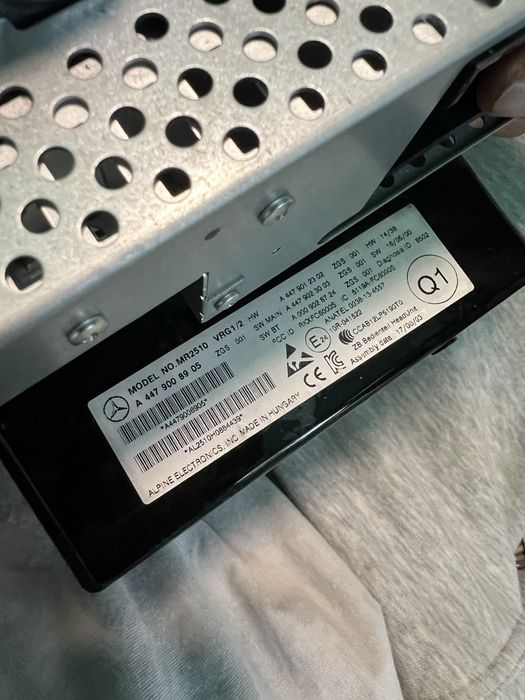 Radio CD original Mercedes Vito W447 2019 OEM, perfect functional