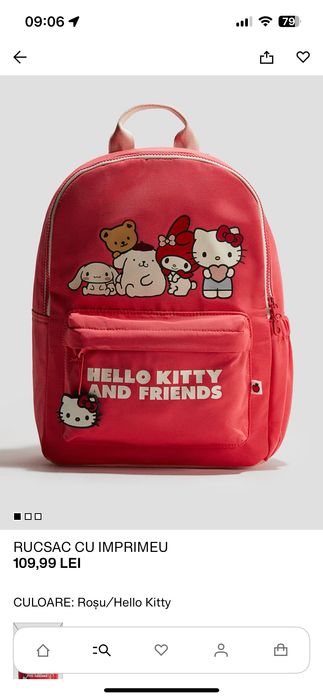 Ghiozdan hello kitty de la h&m pt copii