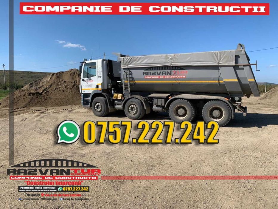 Nisip 0-4 0-3, balast, balastru, sorturi spalate