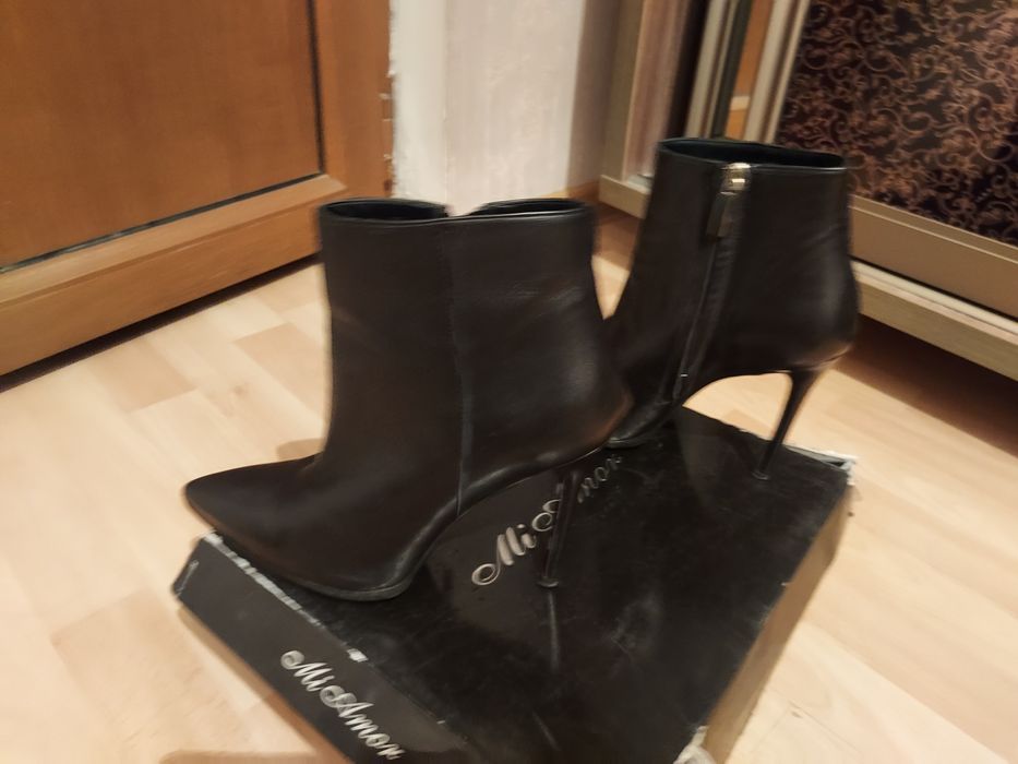 Ботильоны итальянские кожаные
