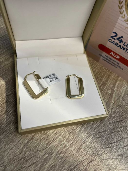 Cercei aur 14K 2.57gr (AG42 B.14389) GARANTIE 24 LUNI