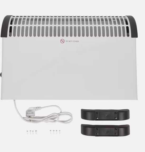 Конвектор Alpina - 3 степени - 750/1250/2000 вата - преносим - бял