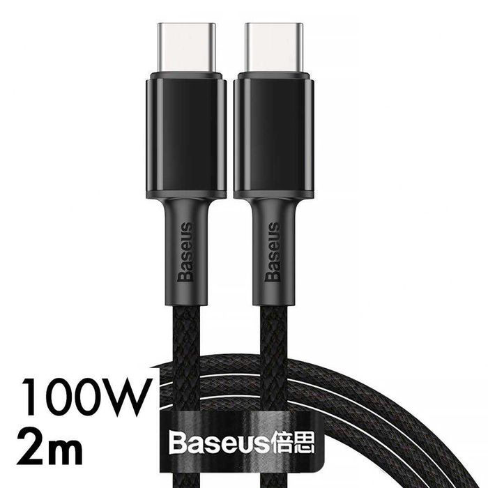 Cablu USB Type C Baseus High Density 100W 5A 2m Black CATGD-A01