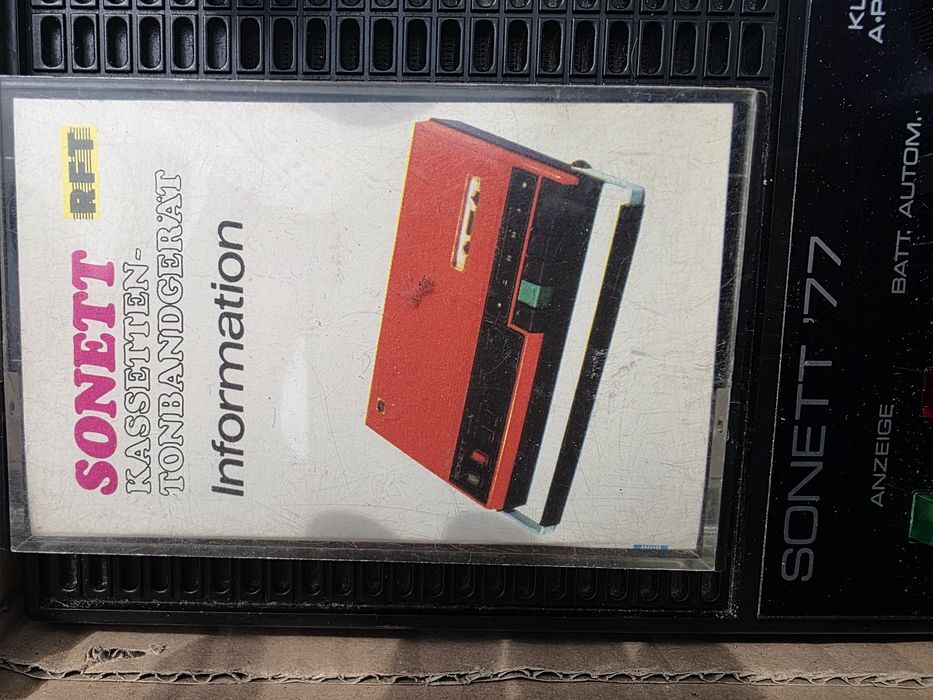 Vand radiocasetofon Sonett 77 -1973