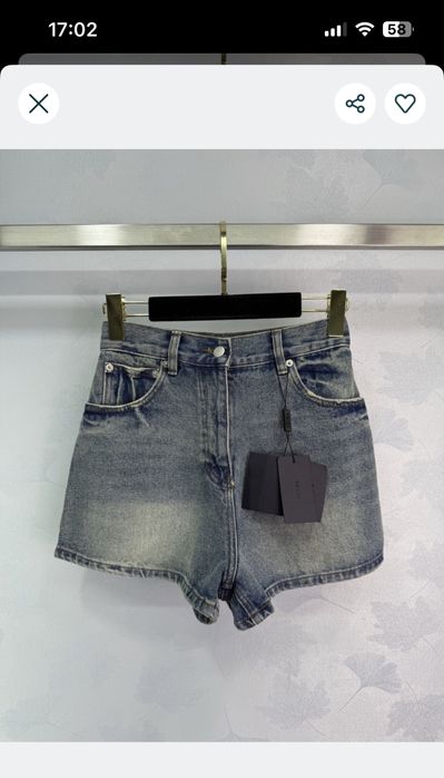 Дънкови панталонки с висока талия