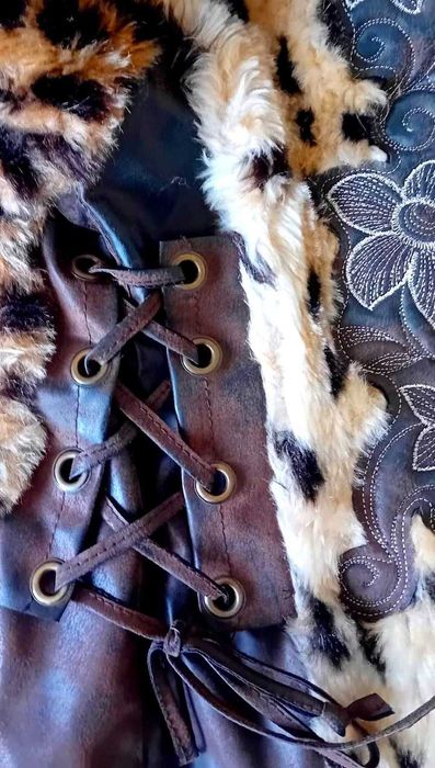 Женско яке, сезон Есен/Зима, размер L, Леопардов принт