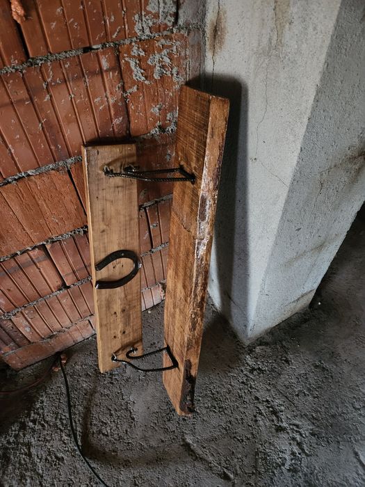 Raft lemn masiv + Lustre