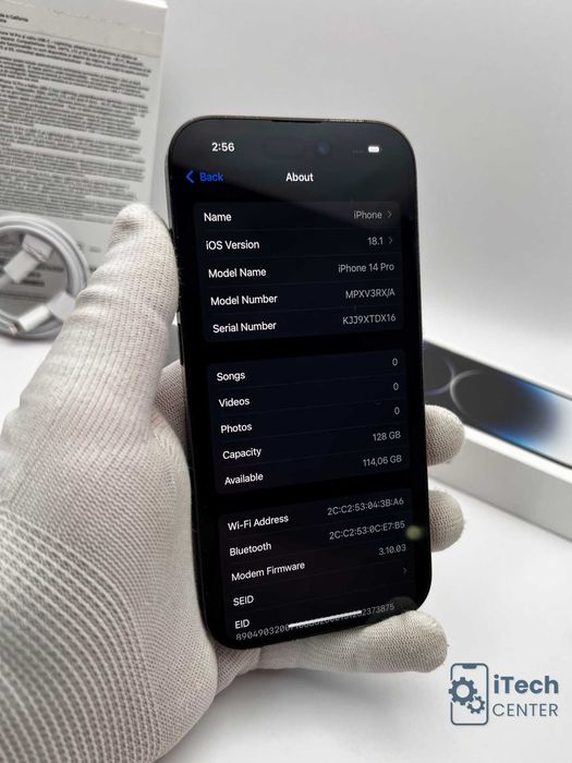 iPhone 14 Pro, 128GB, Black, 100% батерия, КАТО НОВ, ГАРАНЦИЯ!