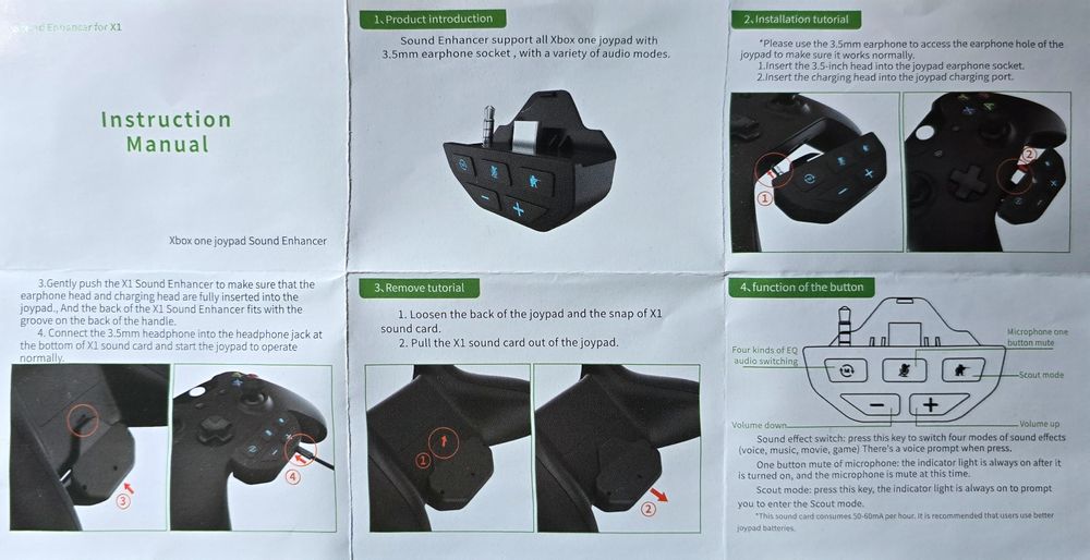 Adaptor audio pentru controller Xbox